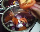 A picture of step 3 of Rajma Masala.