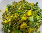 A picture of step 6 of Mooli ki saangri ki sabji.