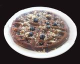 A picture of step 5 of Chocolate Waffle with Blueberries.