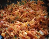 A picture of step 2 of Veggie Chapati wraps.