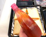 A picture of step 2 of Easy Tasty Ham Pizza Toast.
