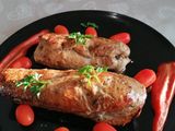 Mușchiuleț de porc umplut cu ciuperci și bacon