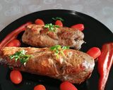 Pas rețetă Mușchiuleț de porc umplut cu ciuperci și bacon 4 fotografie