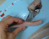 A picture of step 5 of How to Remove the Skin and Scales from Sole.