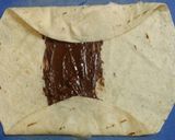 A picture of step 4 of DIY Chocolate roll.