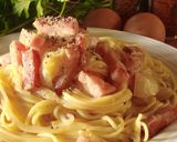 A picture of step 8 of Foolproof Carbonara.