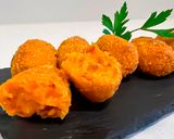A picture of step 8 of Cheese and Chorizo Croquettes in Air Fryer and Bread Maker.