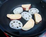 A picture of step 2 of Lotus Root and Sweet Potato Salad with Pear Sauce.