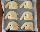 A picture of step 9 of Elephant-Shaped Ham and Cheese Rolls.