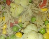 A picture of step 2 of Vegetables pulao.
