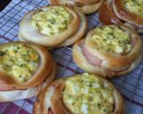 A picture of step 15 of Ham and Tartare Sauce Bread Boats.