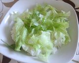 A picture of step 1 of Crab Stick & Mayo Rice Bowl.