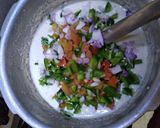 A picture of step 2 of Suji ka chilla.