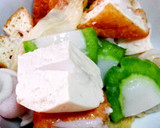 A picture of step 1 of Yong Tau Foo soup.