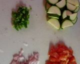 A picture of step 1 of Way yummy zucchini and shrimp with couscous.