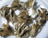 A picture of step 3 of Egg-Free Tempura Batter with Vinegar Recipe 1: Sweet Potato and Maitake Mushrooms.