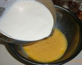 A picture of step 3 of Foolproof Crème Caramels (with easy ingredient ratios).