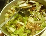A picture of step 1 of Easy Kimchi Udon Noodles with Chinese Cabbage and Pork.
