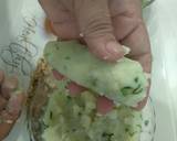 Chilli-cheese stuffed potato & raw banana fritters recipe step 6 photo