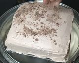 A picture of step 12 of New Year chocolate Cake 2023.