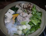 A picture of step 5 of Chicken Mizutaki (Hotpot) With A Pressure Cooker.