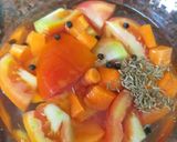 A picture of step 1 of Tomato and carrot soup.