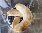 Une image de l'étape 1 de Gaufres au skyr et banane.