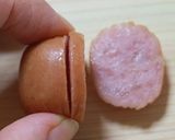 A picture of step 2 of Korilakkuma Bento with Mini Sausages.