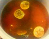 A picture of step 4 of Lemon tea#Endofyearchallenge.