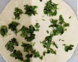 A picture of step 3 of Hara dhania tawa naan.
