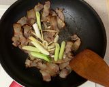 蒜苗臘肉炒豆乾的食譜步驟2照片