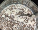 A picture of step 2 of Overnight Apple Chia Seed Pudding.