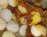 A picture of step 5 of Aaloo methi.