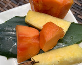 Foto del paso 1 de la receta: Zumo digestivo de piña, papaya y sábila