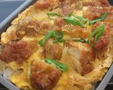 A picture of step 8 of Pork Cutlet Rice Bowl Using Mentsuyu.