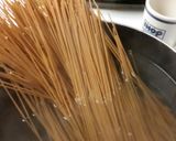 A picture of step 4 of Healthy Meat&Spinach Spaghetti.