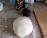 Une image de l'étape 1 de Croissant Bicolore Cacao 🥐.