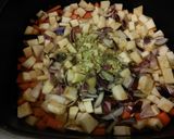A picture of step 2 of Irmgards 3 Cs Super Soup 119 cals bowl at 437 ml bowl.