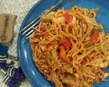 A picture of step 5 of Chicken Spaghetti.