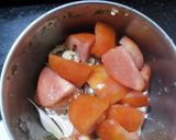 A picture of step 1 of Chatpate hare matar.