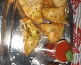 A picture of step 11 of Sabudana minty flavour samosa.
