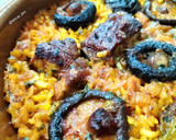 Foto del paso 9 de la receta: Arroz al horno con costillas, shiitake y caldo de verduras