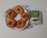 A picture of step 3 of Breakfast medu vada.