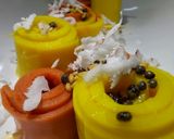 गुजराती रंगीली खांडवी(Gujarati rangeeli Khandvi recipe in Hindi) रेसिपी चरण 14 फोटो