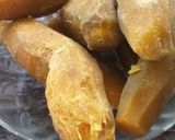 A picture of step 1 of Sweet Potatoes #Endofyearchallenge.