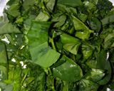A picture of step 2 of Alo palak maithi.
