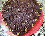 A picture of step 8 of Heart chocolate cake.