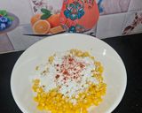A picture of step 2 of Crispy masala Corn 🌽.