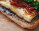 A picture of step 4 of Halloumi slider.