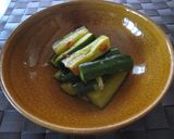 A picture of step 5 of Spicy Pounded Cucumber.